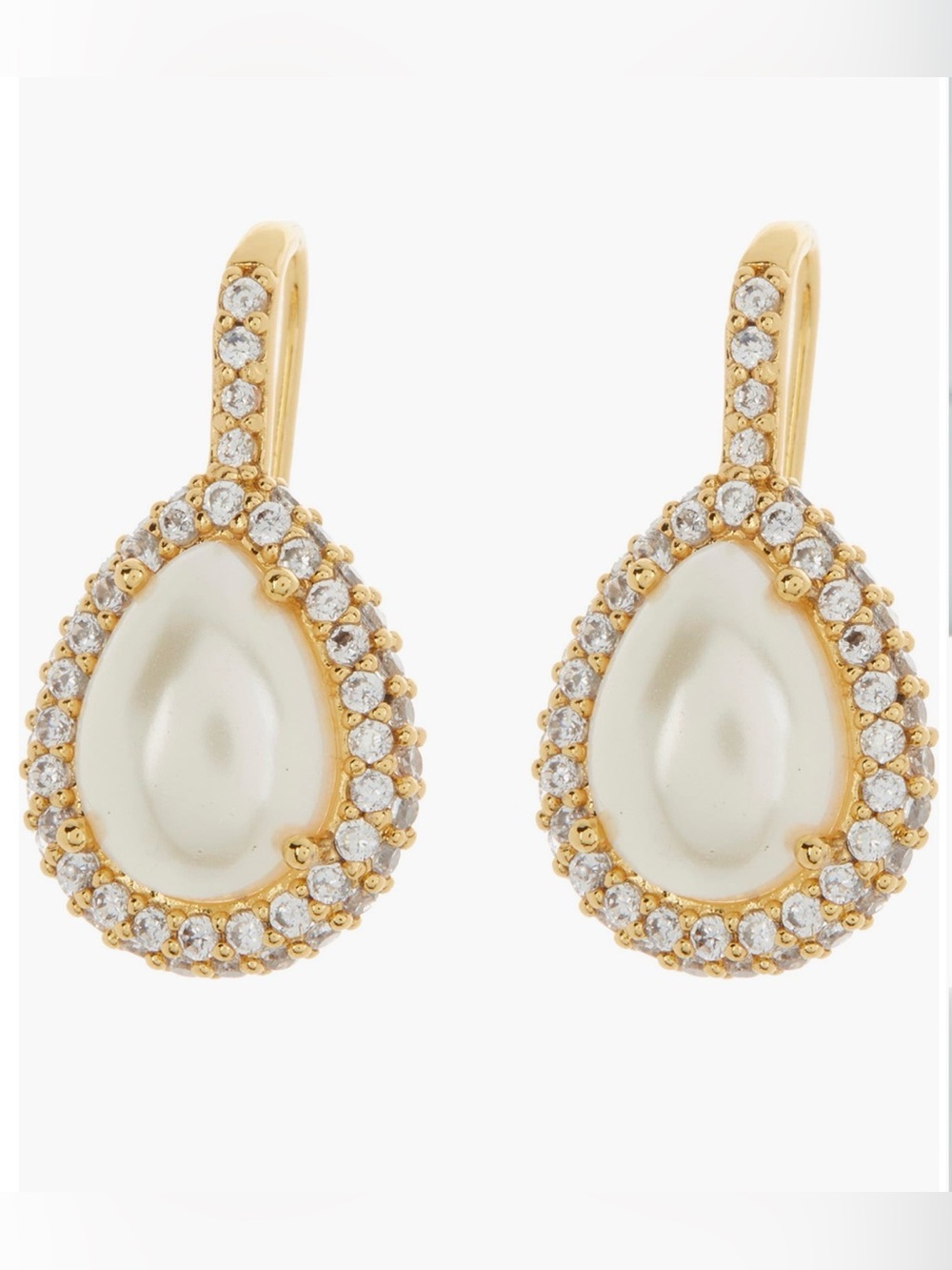 Kate Spade Saturday Pavé Halo Drop Earrings